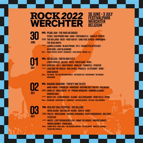 rock werchter 2024 lineup